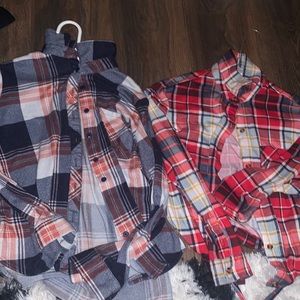 Selling flannel cover ups for 20$ for both one is a S other is an XS